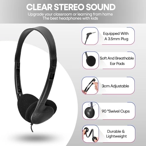 JS857 Wired Headphone 30 Pack