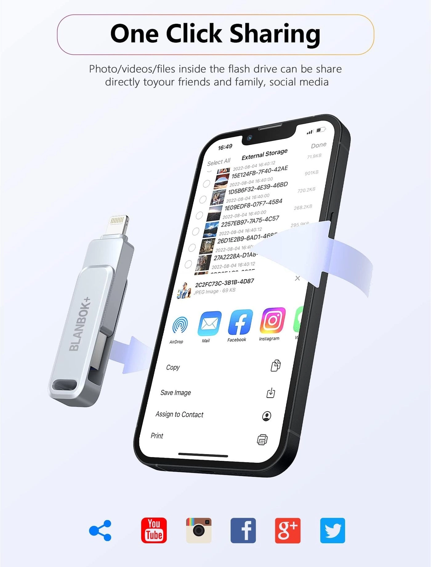 Photo Stick - USB 3.0 Lightning 256GB