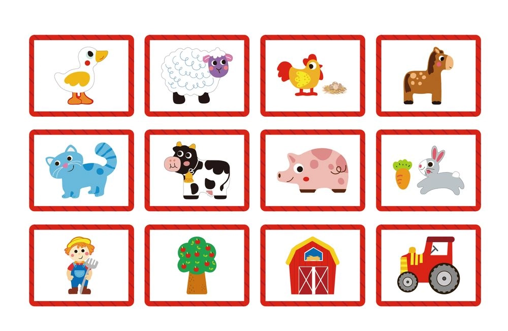 Farm Wooden Magnetic Box - Suitable for 3 years & above 73 Pcs