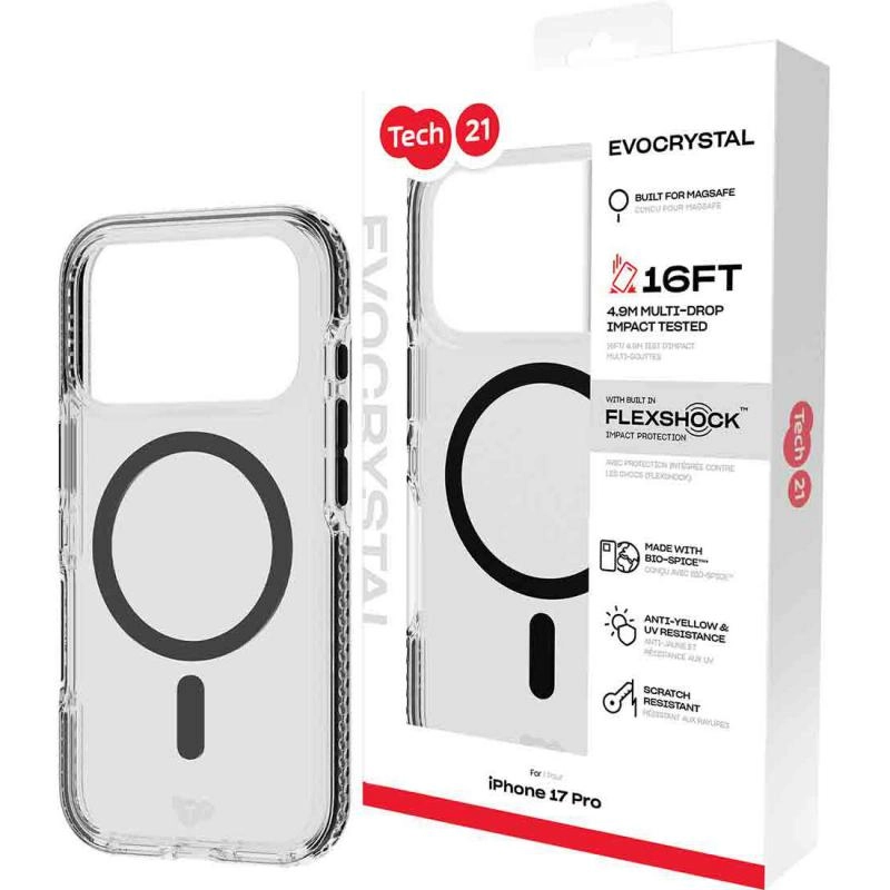 Evocrystal Clear Case with MagSafe for iPhone 17 Pro
