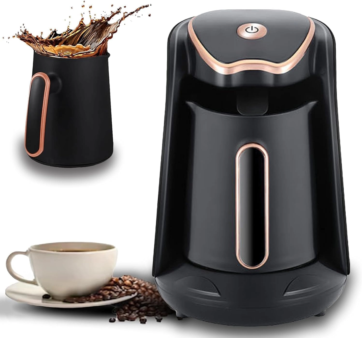 MISBAH Automatic Turkish Coffee Maker - 260 Milliliters Portable