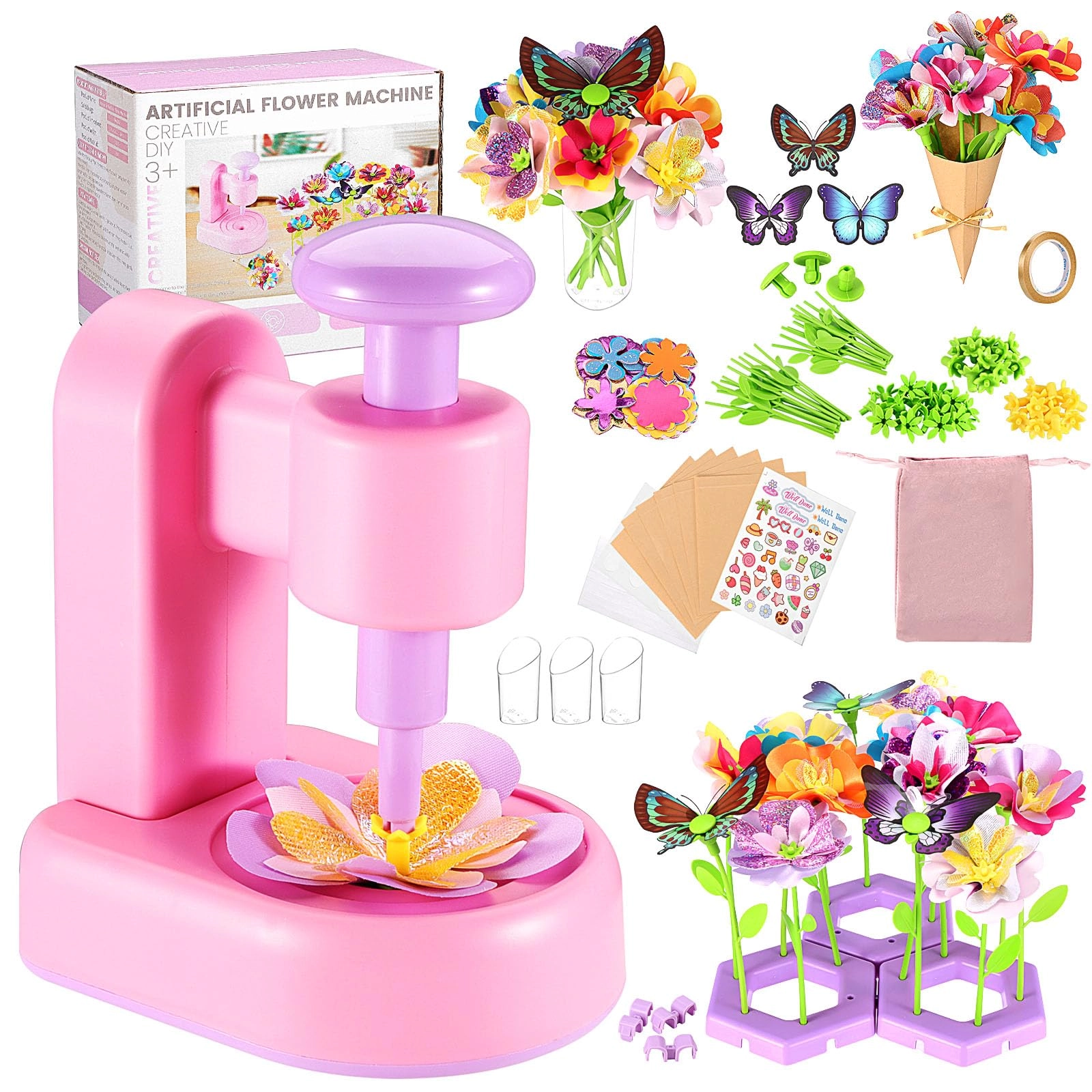 fippy DIY Flower Craft Kit - Flowers 3+ years 96 pcs