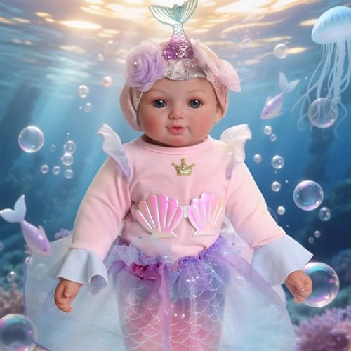 Mia Reborn Baby Doll - 17-inch Vinyl Cotton Ages 3+