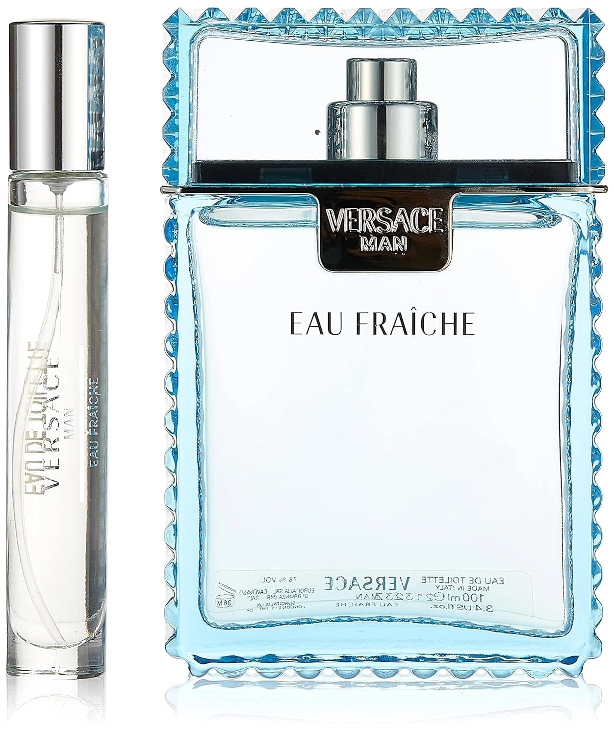 Euro Italia Eau Fraiche EDT - 100 ml + Travel Spray EDT - 10 ml + Bag