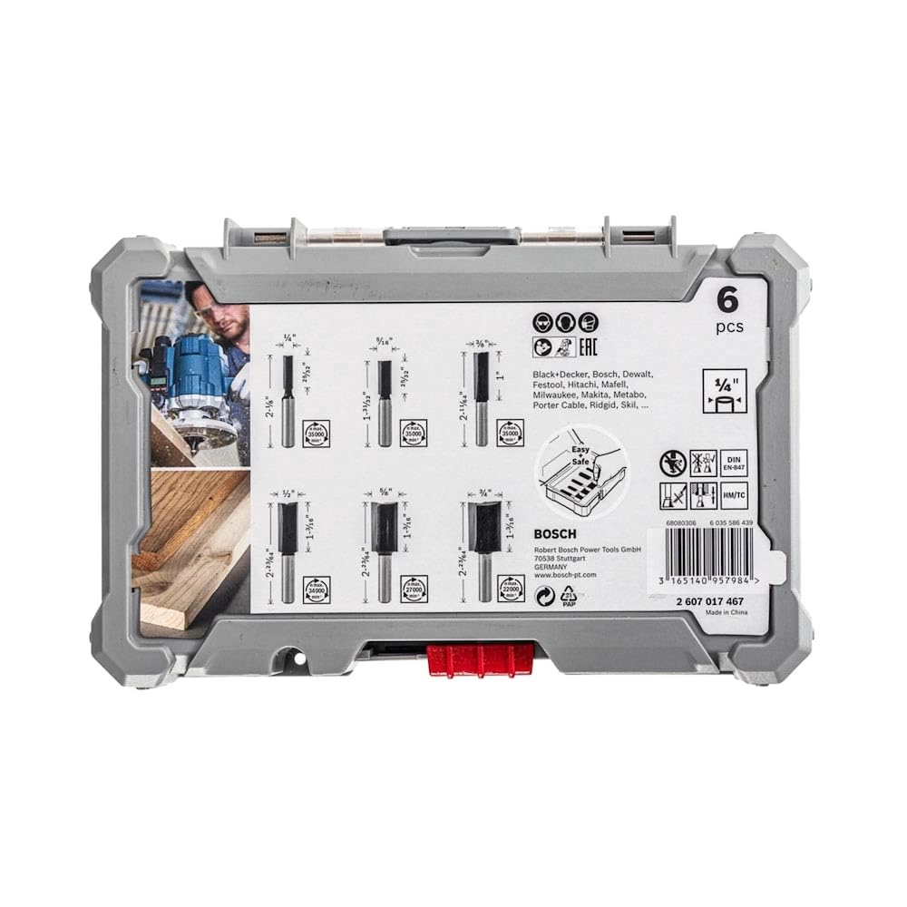 Router Bit Set - 14Mm 6 Pcs