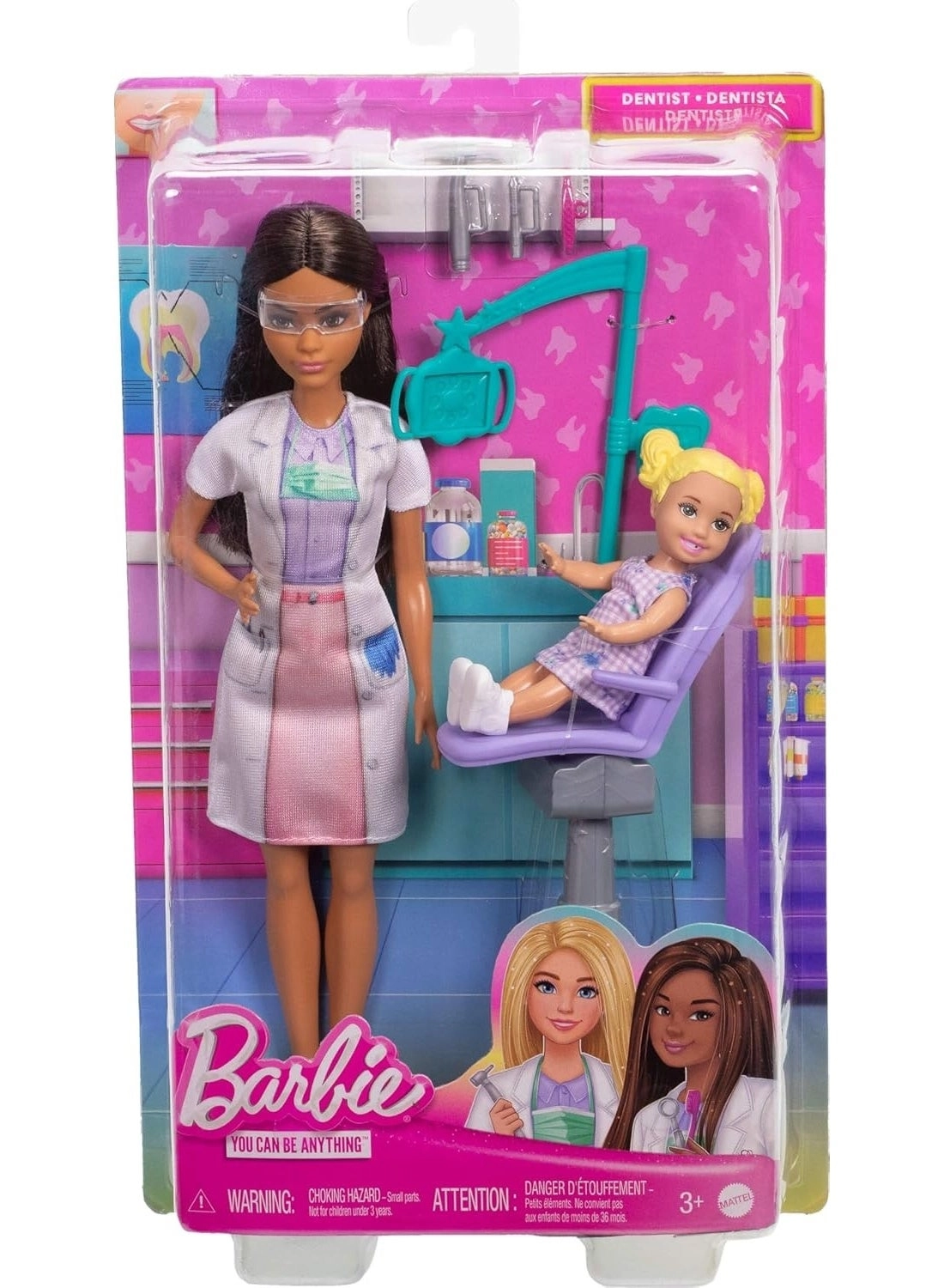 Barbie Dentist - Brunette Blue Dress Ages 3+