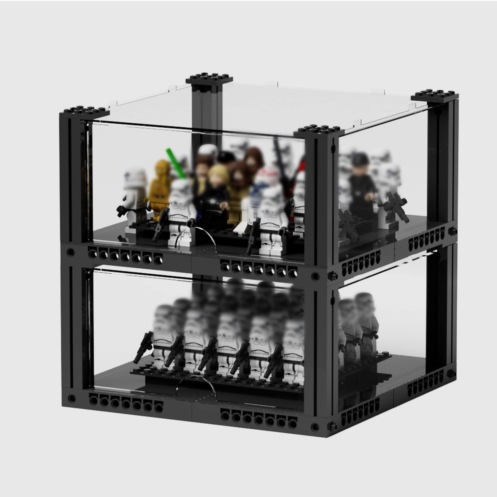 BRIKSMAX 40 Compartment Minifigure Display Case - 8 years and up 80 Figures