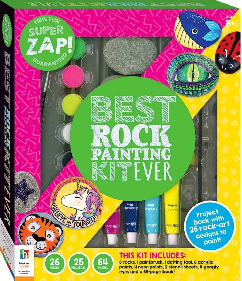 Hinkler Super Zap Best Rock Painting Kit Ever
