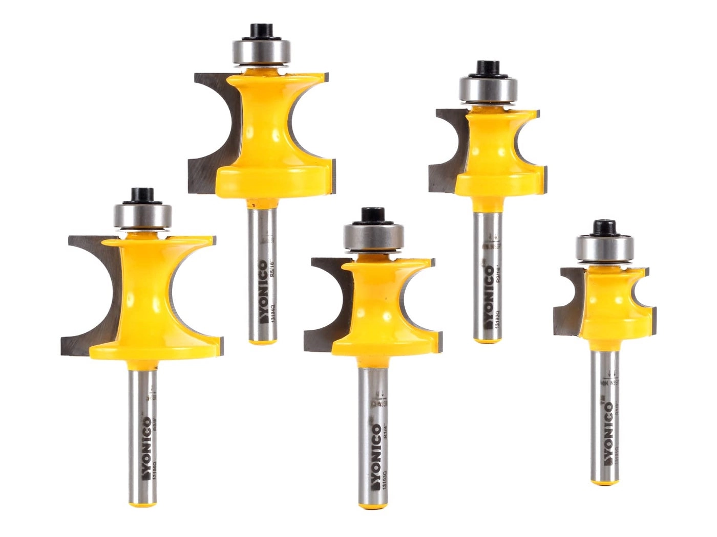 Yonico Bullnose Beading Router Bits - 14Inch 5 Bit