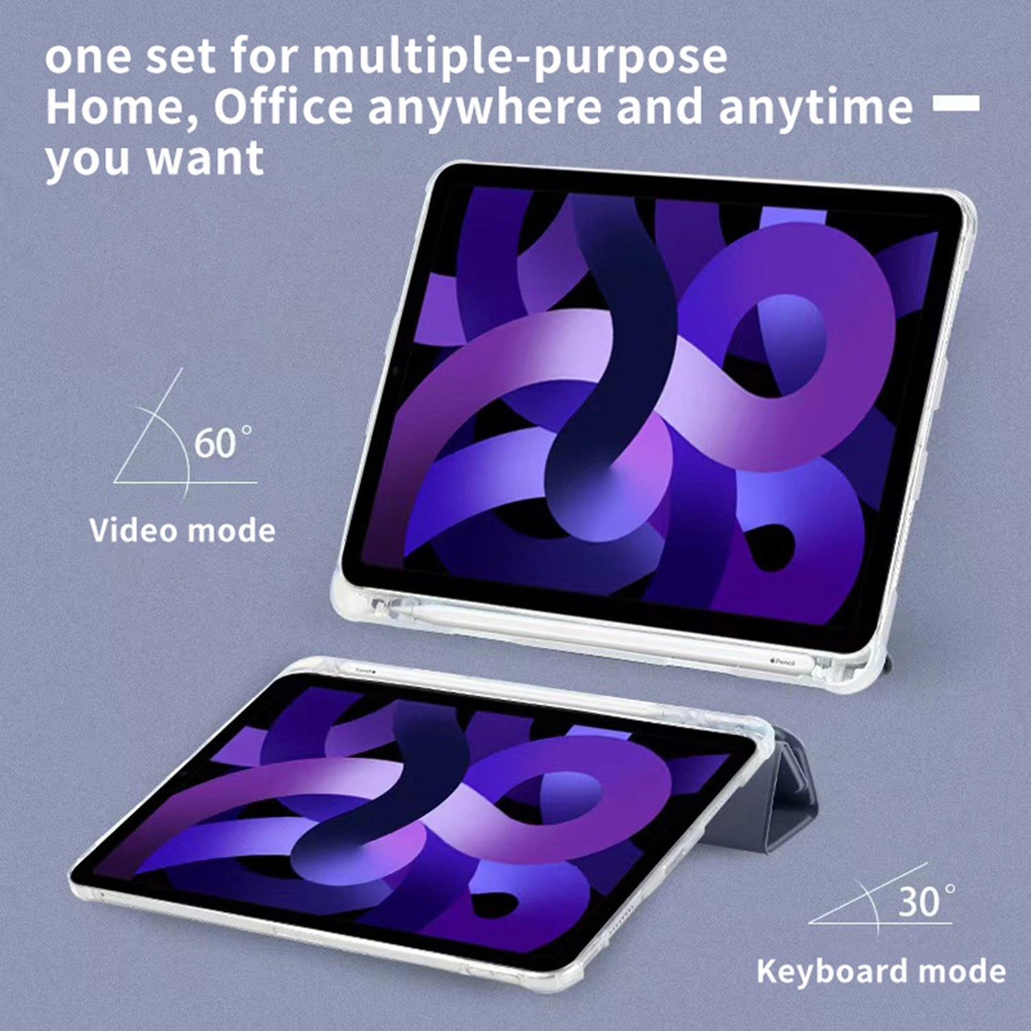 Magnetic Flip Case with Stylus Holder for iPad 11 A16 10.9-inch