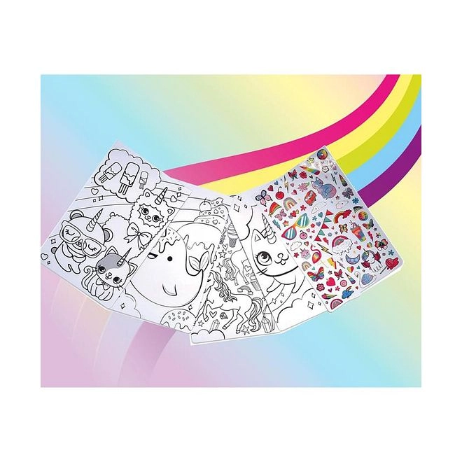 Unicorn Sketch Set - 120 Pieces Stickers Included