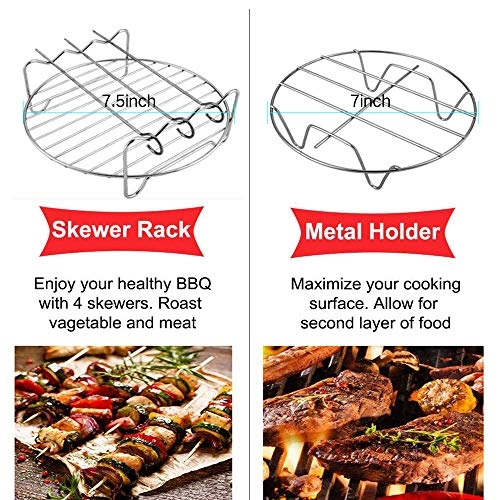 Cake Barrel + Pizza Pan + Metal Holder + Multi-Purpose Rack + Silicone Mat - Silicone SET OF 9