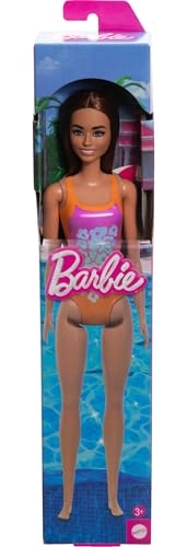 Barbie Fashion & Beauty Beach Doll - Orange Swimsuit Ages 3+
