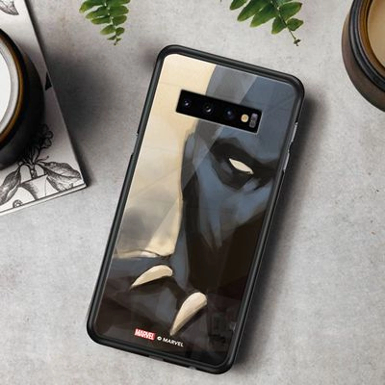 Black Panther Smoke Back Case for Galaxy S10 Plus