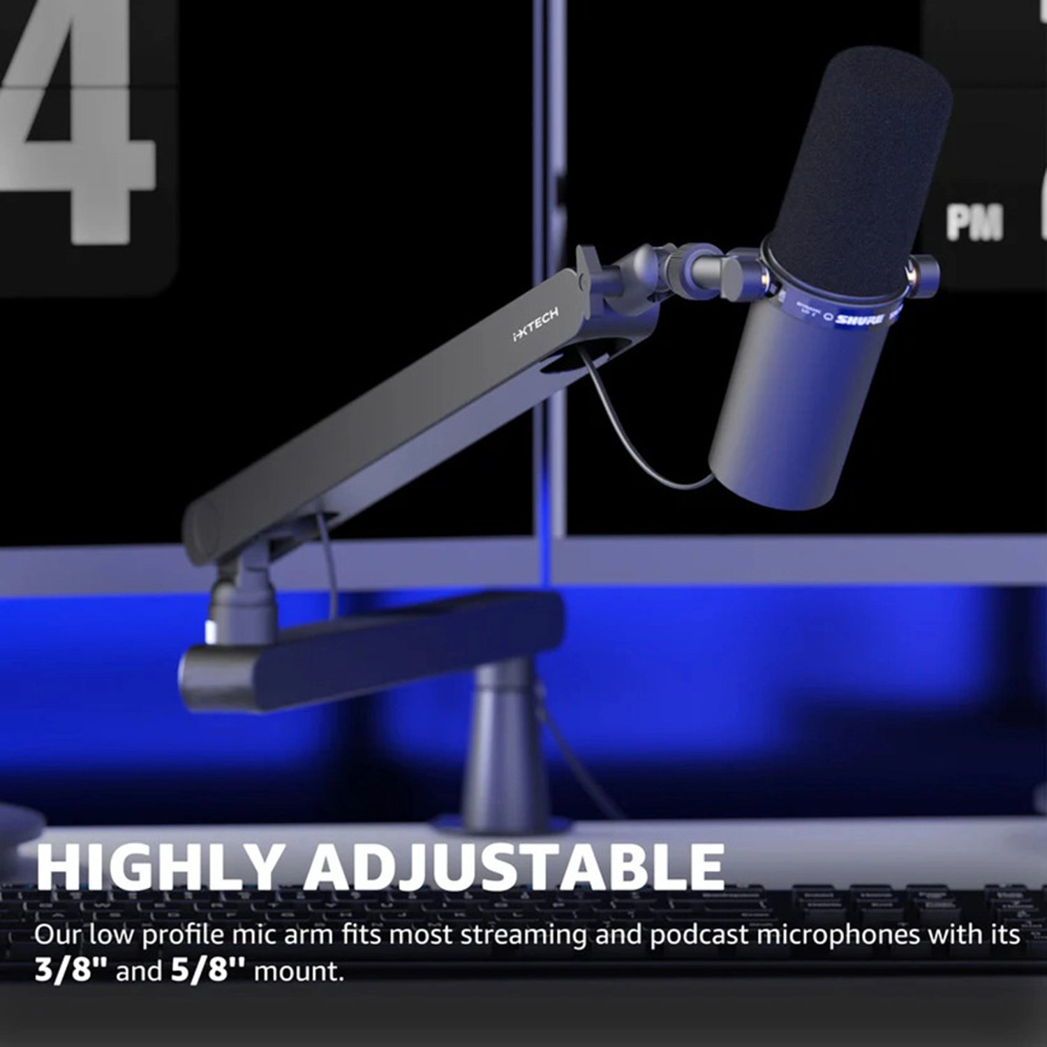 360 Rotatable Mic Arm - Desk Mount Adjustable