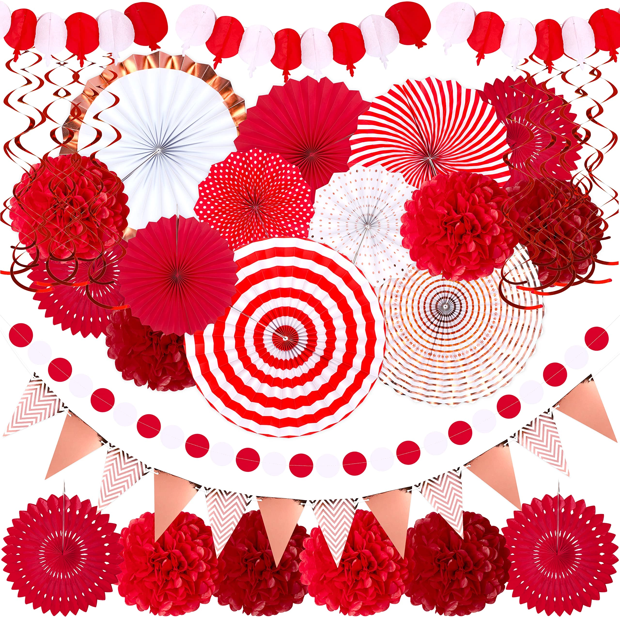 Moon Boat paper fan - 35PCS Birthday