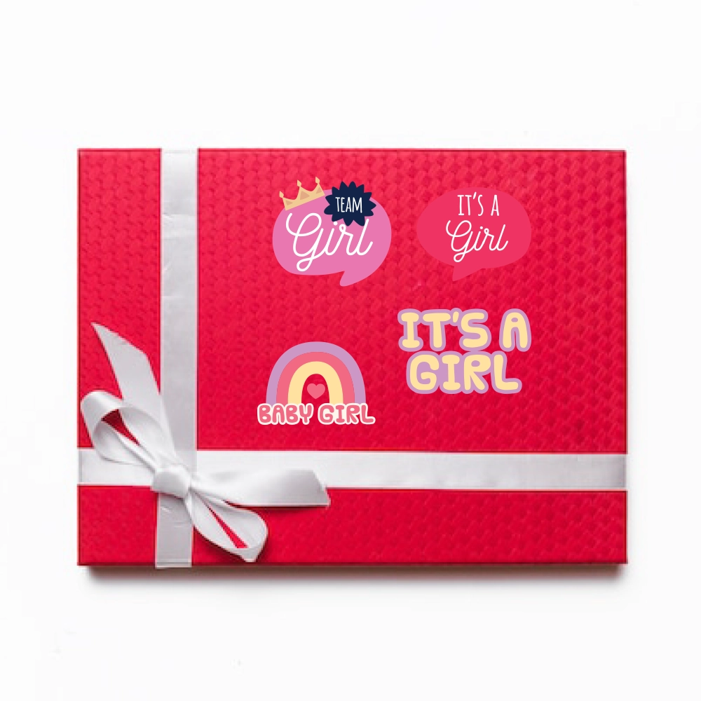It's a Girl Baby Shower Stickers - water-resistant Self-adhesive Tear-resistant