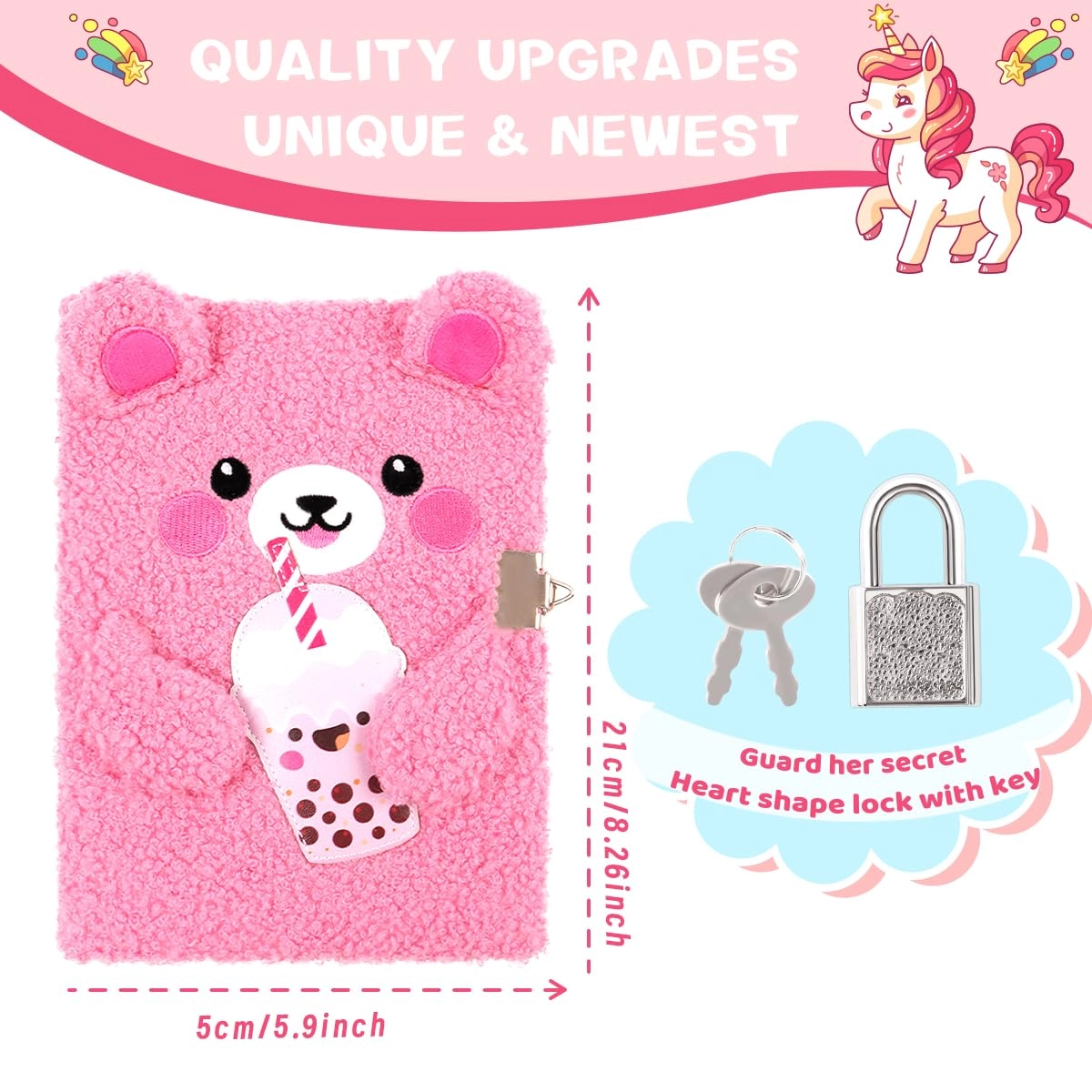 Bear Diary - Lock 160 Pages