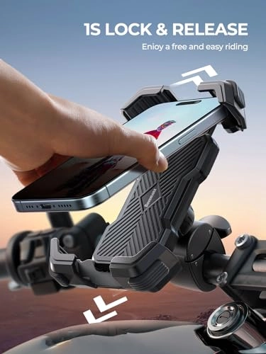 Motorcycle Phone Mount - Handlebar 4-7.2" Smartphones