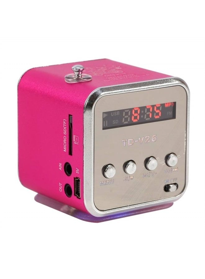 Mini Speaker Music Player - Portable FM Radio 600mAh