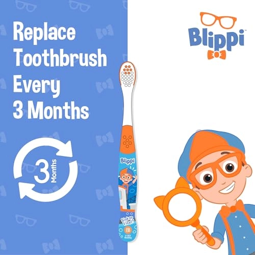 Blippi Kids Toothbrushes - Soft 6-Piece Pack