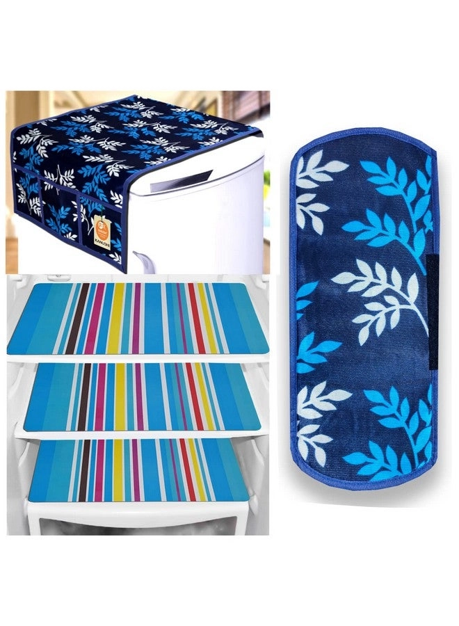 Fridge Top Cover + Handle Cover + Fridge Mat