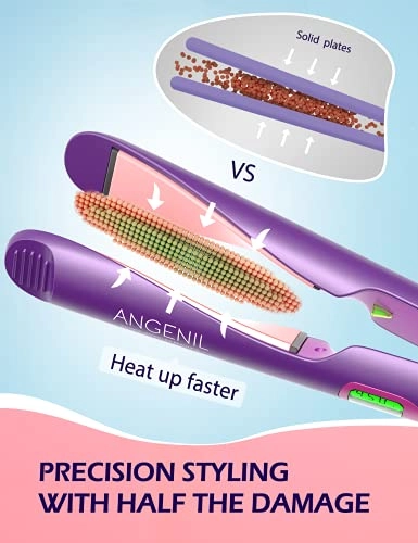 Professional Ion Flat Iron Curling Iron in One