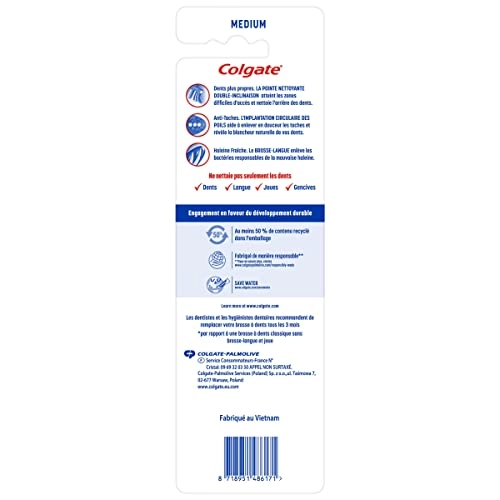 Triple Action Toothbrush - Medium 3-Piece Pack