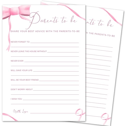 Baby Shower Games Cards - Adult 30 game cards