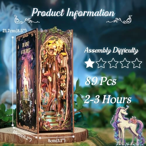 Book Nook - Forest Unicorn