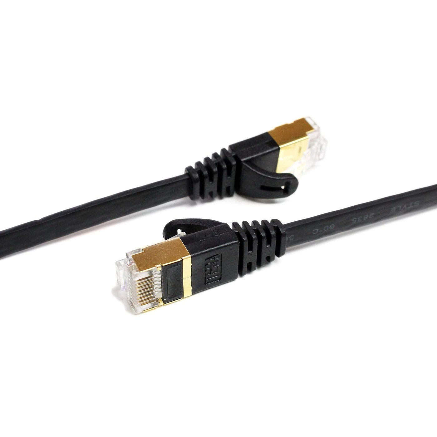 CAT7 10 Gigabit Ethernet Ultra Flat Patch Cable - 100FT