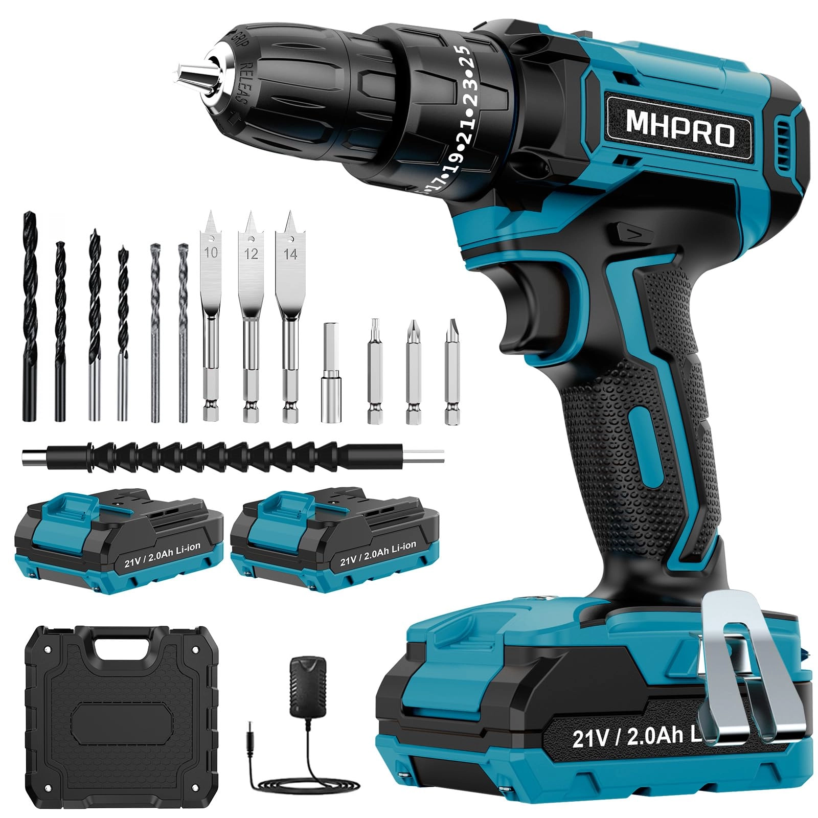 Hammer Drill - 2 x 2.0Ah