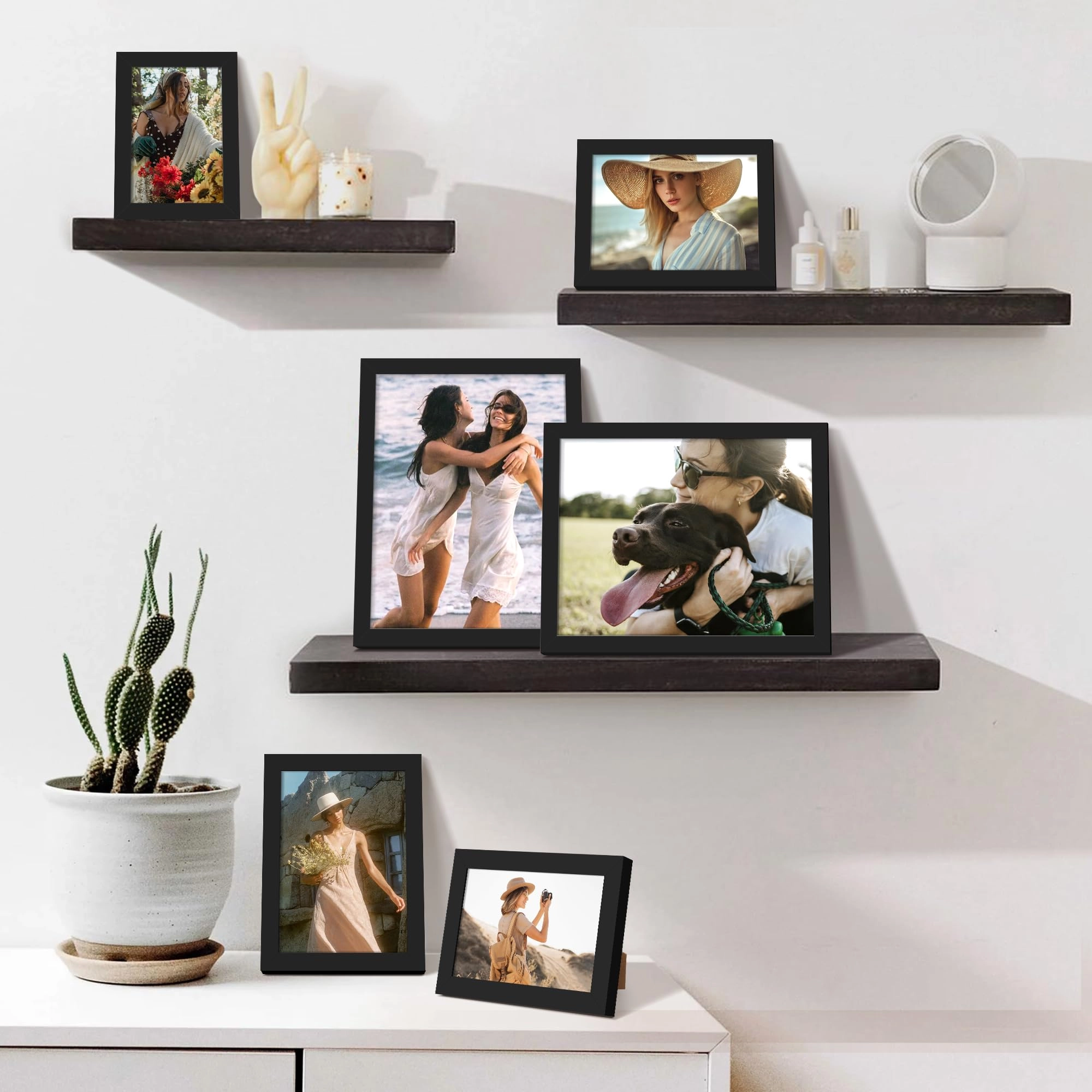 10 Pack Picture Frames - 8x10, 5x7, 4x6