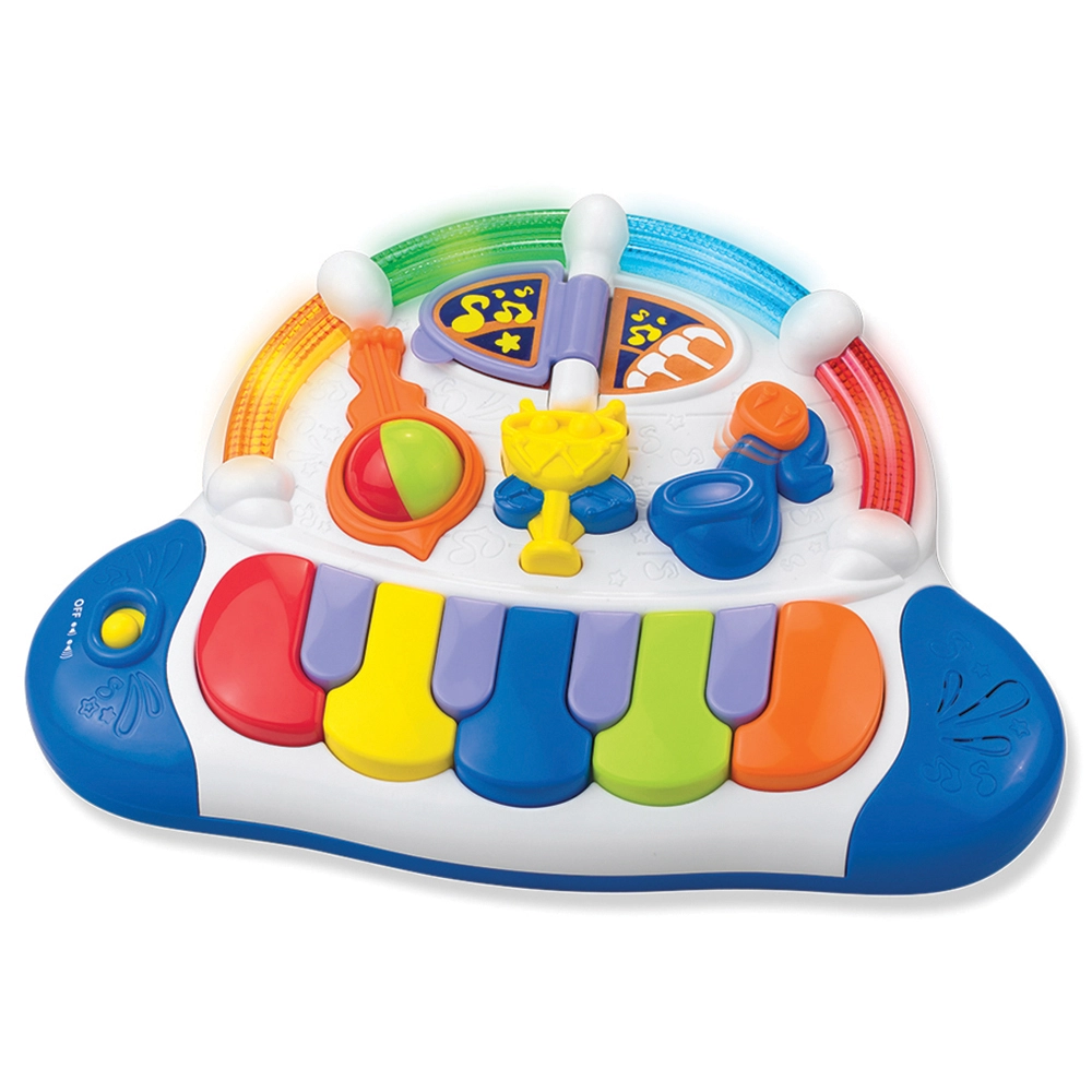 Happy Kids Little Learner Jukebox Piano - Suitable for 12 months & above