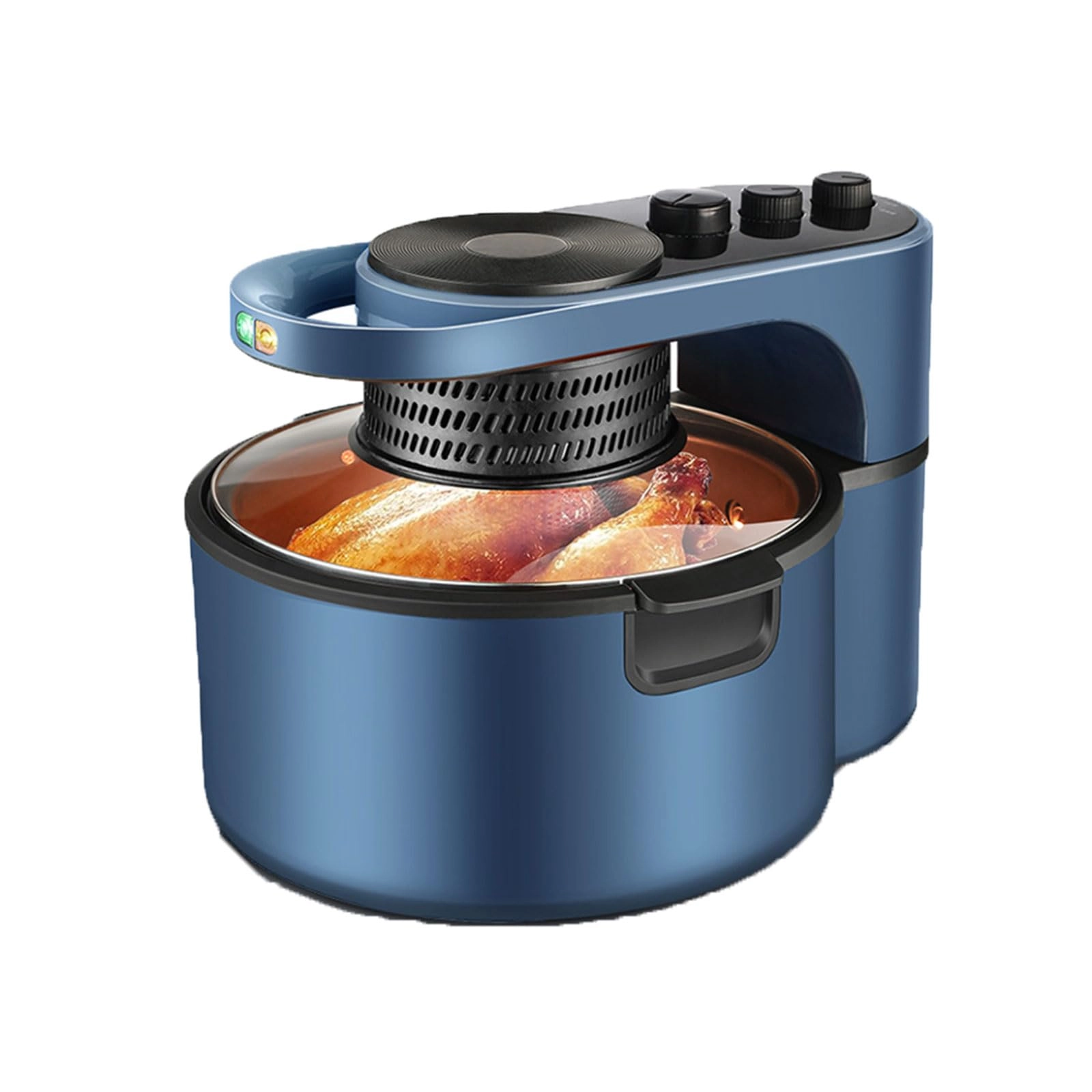 QTPZOKDZL 360° Rotary Air Fryer