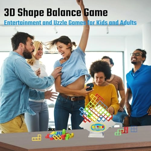 Tetra Tower Stack Game - 24 months and up 64 Pcs