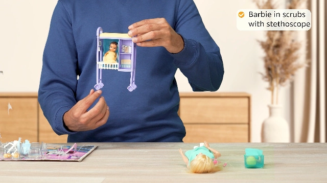 Baby Doctor Playset - Blonde Doll 2 Infant Dolls Ages 3+