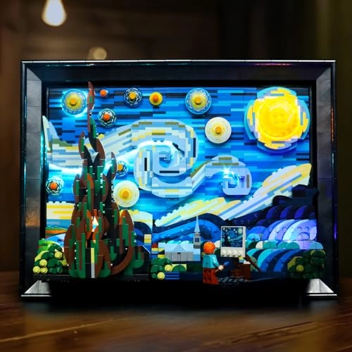LED Lighting Compatible with Lego Vincent Van Gogh - The Starry Night 21333