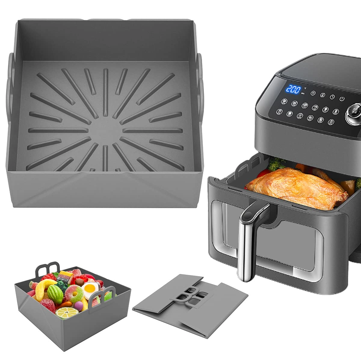 Silicone Pot - Silicone 2pcs