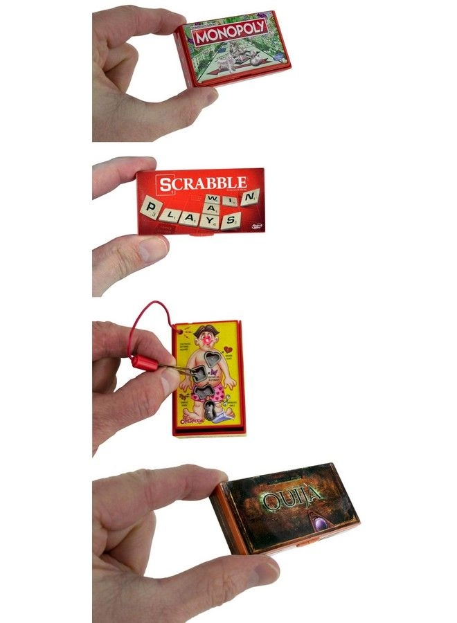 Scrabble + Monopoly + Operation + Candy Land