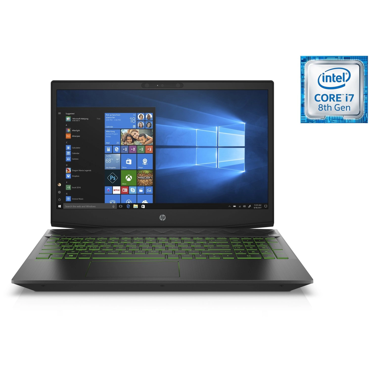 Pavilion 15-cx0016ne - 15.6'' 128GB 16GB 1024GB Core i7-8750H