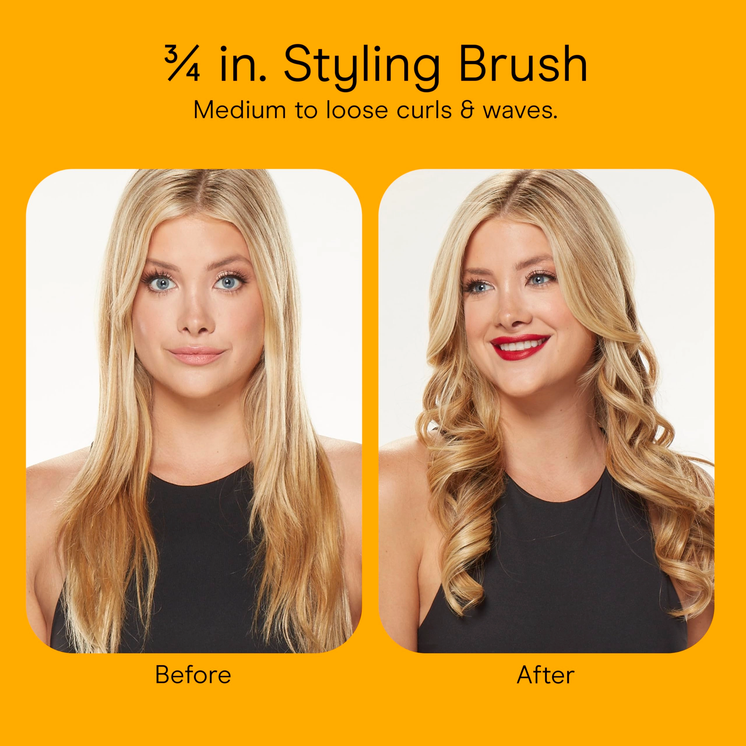 Instant Heat Curling Iron Brush - 3/4-Inch