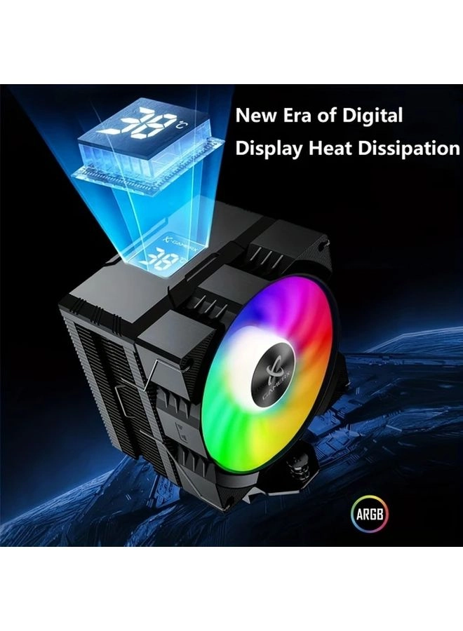 ARGB Colorful Intelligent Temperature Display CPU Cooler