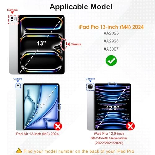 Keyboard Case with Pencil Holder for iPad Pro 13-inch (M4, 2024)