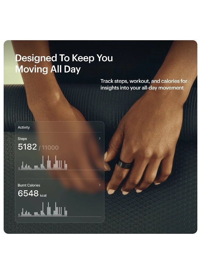 Ring AIR - Size 9 Space Silver 6 Days Battery Life