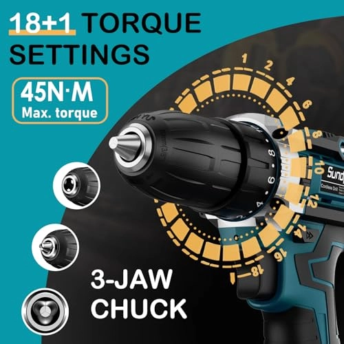 Cordless Drill Set - 2.0Ah 21V