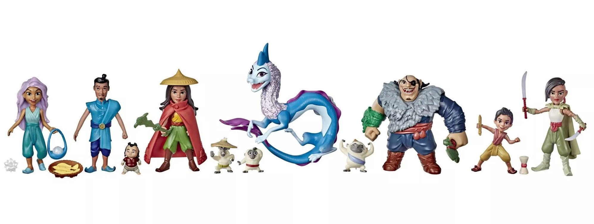 Hasbro Raya - Raya and the Last Dragon LAND OF KUMANDRA - 3 years 11 pcs Bundle