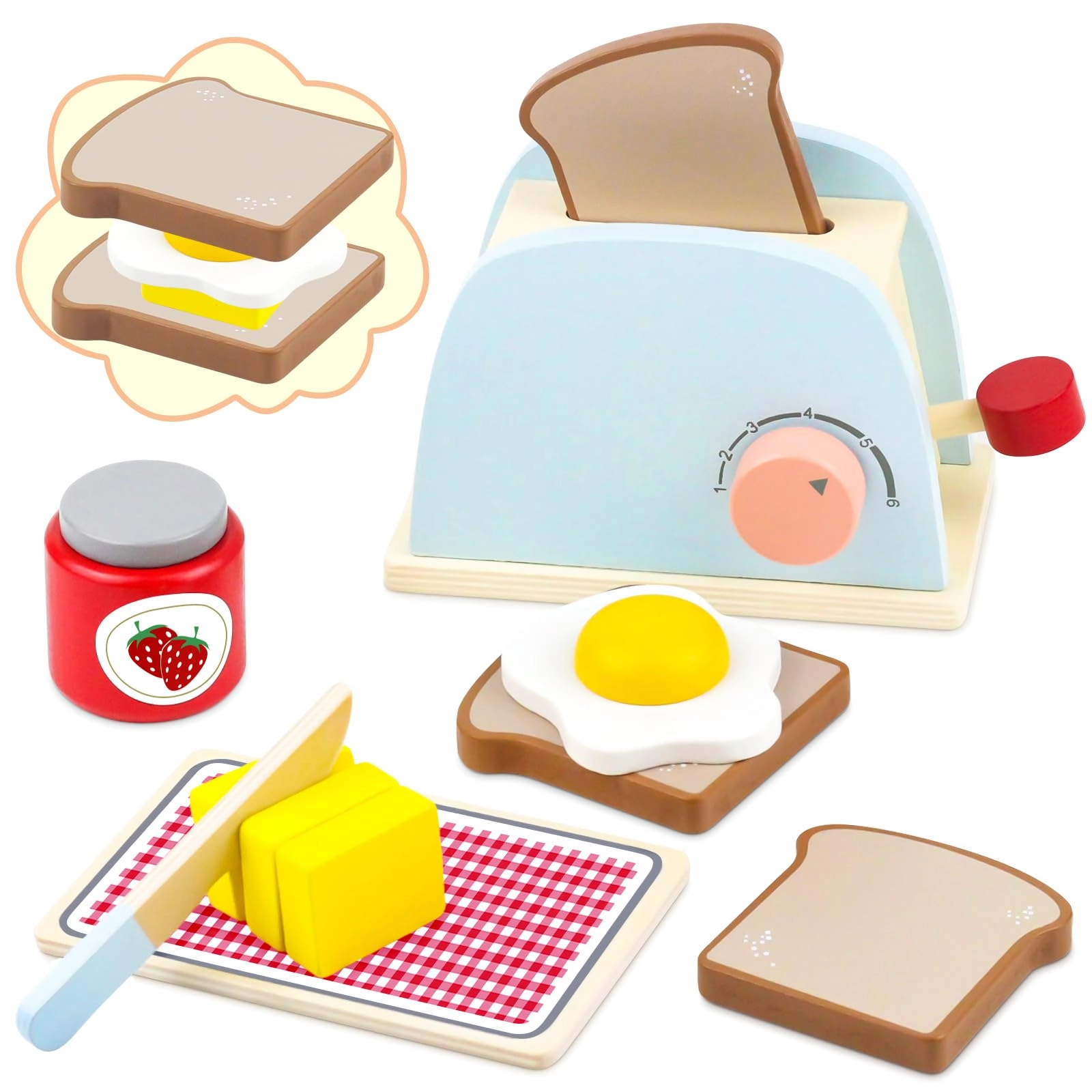 Airlab Pop-up Toaster - Wood (JY-MBJ)