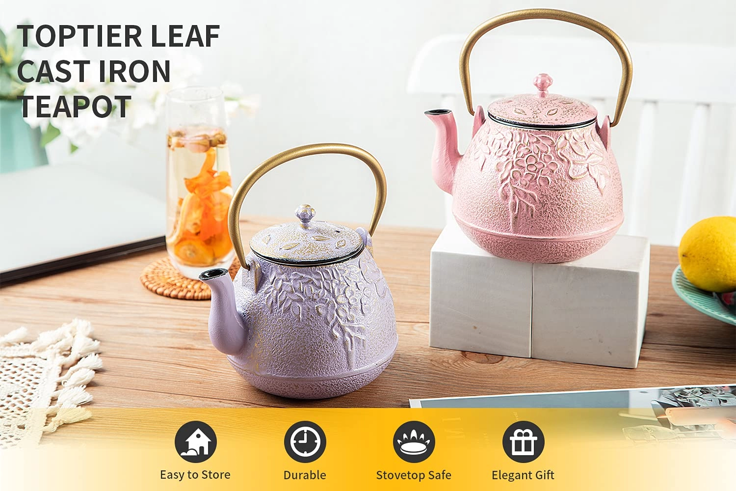 Cast Iron Teapot - 1200 Milliliters