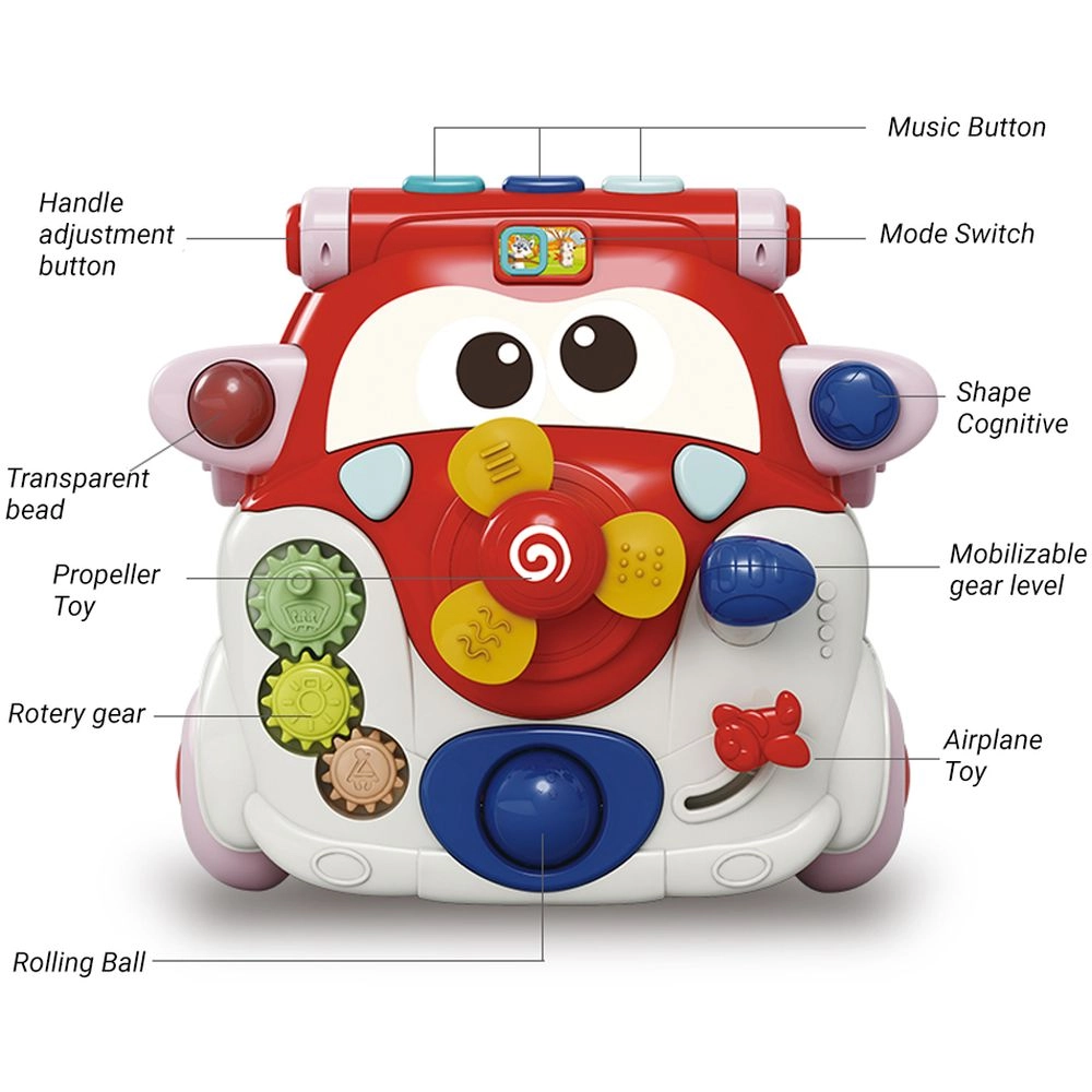 3-in-1 Baby Walker - Musical Keyboard Learning Table Mode